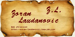 Zoran Laudanović vizit kartica